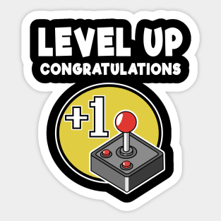 Level Up Complete Birthday Gamer I Don‘t Get Older Gift Present Sticker